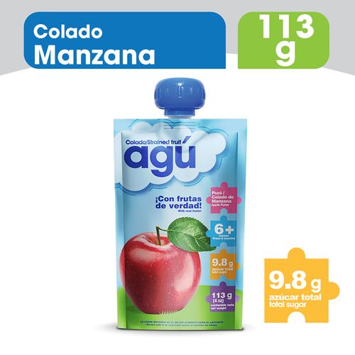 Colado Agú Baby Sabor Manzana Doypack - 113gr