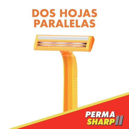 Rasuradoras Desechables Perma Sharp II Doble Hoja + Rasuradoras Desechables Perma Sharp II 24 Uds/2 Uds