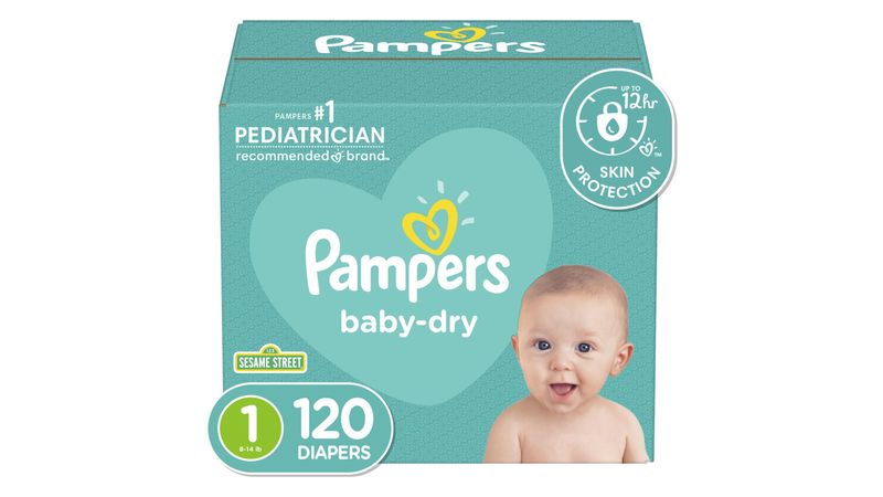 Comprar Pañales Pampers Baby-Dry Talla 1, 4-6kg - 120Uds