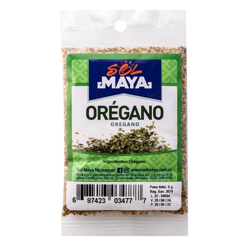 Orégano Entero  Sol Maya - 9 g