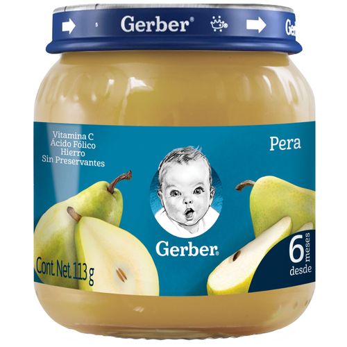 Colado para bebé Gerber sabor pera - 113 g