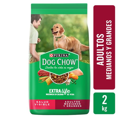 Alimento Perro Adulto marca Purina Dog Chow Medianos y Grandes -2kg