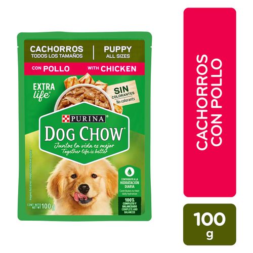 Alimento Húmedo Cachorros marca Purina Dog Chow Pollo -100g