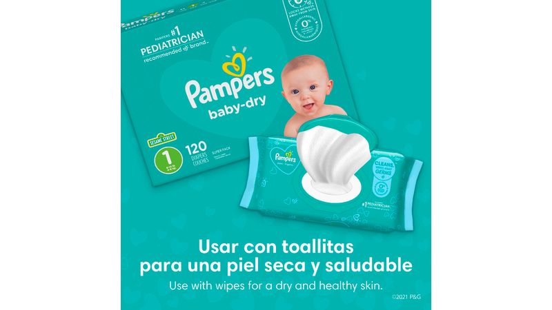 Comprar Pañales Pampers Baby-Dry Talla 1, 4-6kg - 44Uds