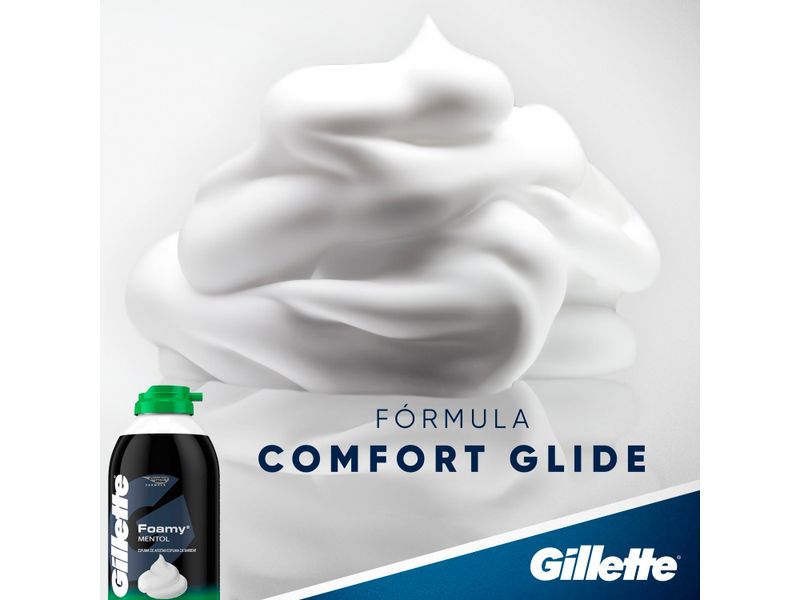 Espuma-Para-Rasurar-marca-Gillette-Foamy-Mentol-Refrescante-179-ml-5-10388