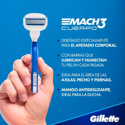 Repuestos Para Afeitar El Cuerpo Gillette Mach3 - 2Uds