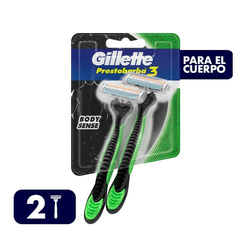 Afeitadora Desechable para el Cuerpo Prestobarba3 Body, 2 Unidades