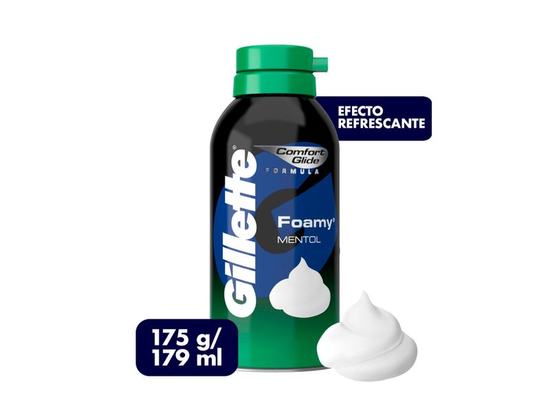 Espuma-Para-Rasurar-marca-Gillette-Foamy-Mentol-Refrescante-179-ml-1-10388