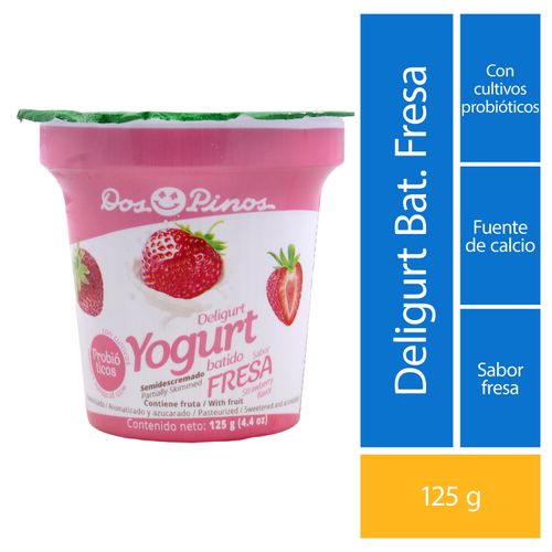 Yogurt Dos Pinos Deligurt Fresa - 125 gr