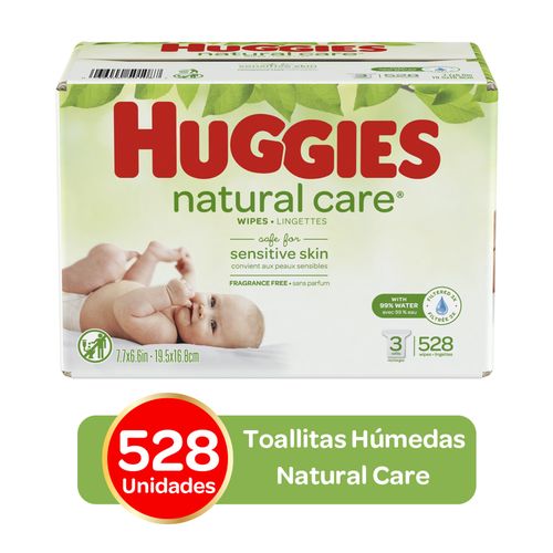 Toallas Húmedas  Huggies Natural Care Fragancia - 528Uds
