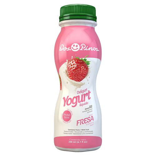 Yogurt Dos Pinos Deligurt Fresa - 200 ml