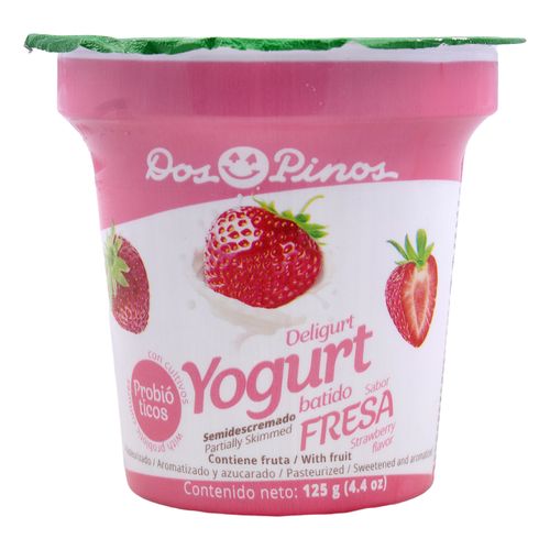 Yogurt Dos Pinos Deligurt Fresa - 125 gr