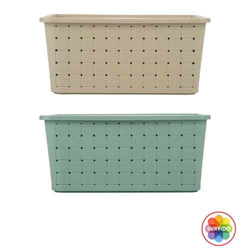 Cesta Mainstays Organizadora Con Tapa - 12 Litros
