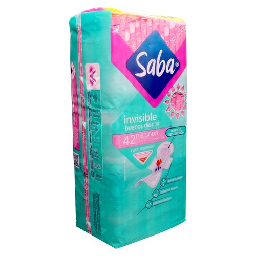 Toalla Sanitaria Saba Invisible 42u