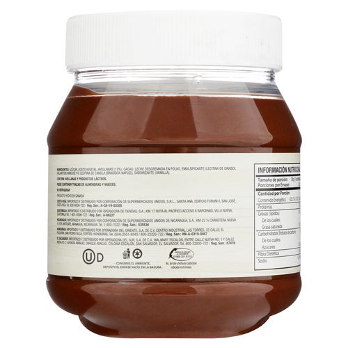 Crema Great Value de avellanas - 650 g