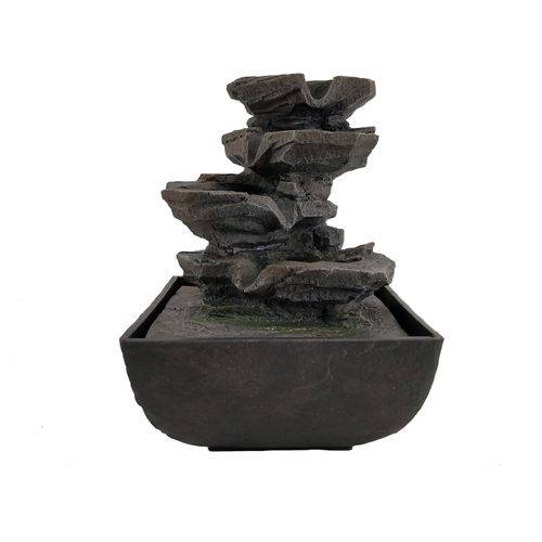 Fuente para jardín marca Maistays Green diseño de rocas -19cm