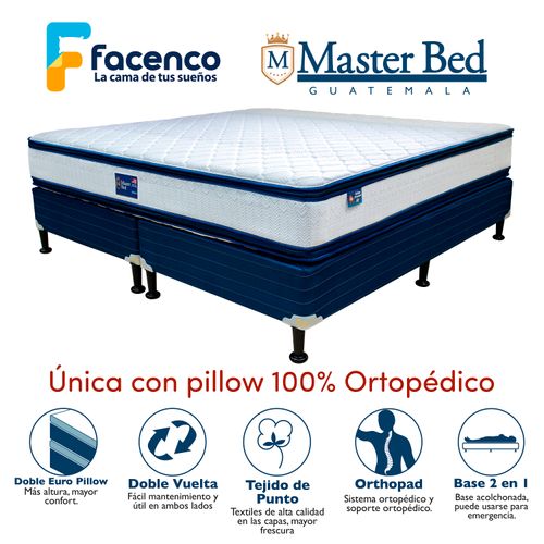 Cama Masterbed Tamaño King, Orthopremier confort ortopédico