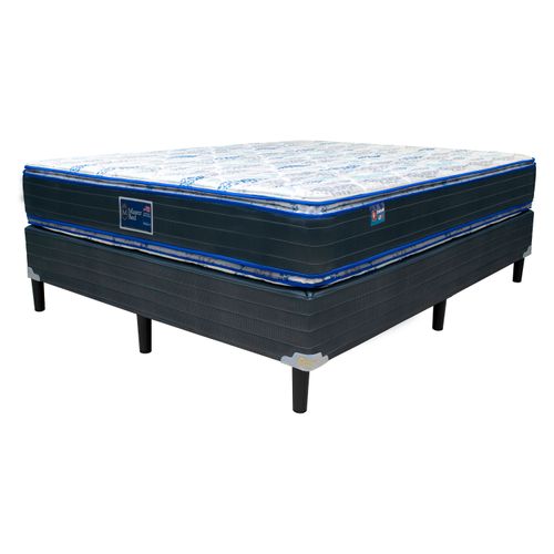 Cama Masterbed Tamaño imperial dorada 2 pillows