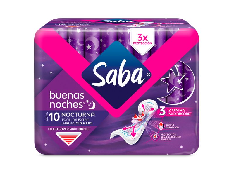 Toallas-Femeninas-Marca-Saba-Nocturna-Flujo-S-per-Abundante-Sin-Alas-10Uds-1-8782