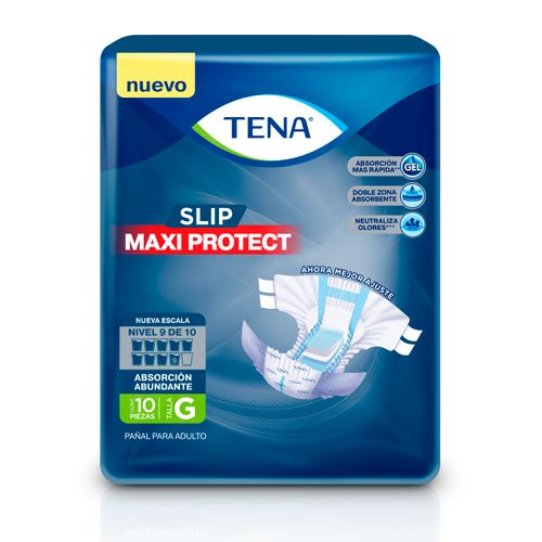 Pañales Para Adulto Tena Slip Maxi Protect Talla:G - 10Uds