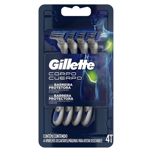 Máquinas De Afeitar Gillette Desechables Para El Cuerpo - 4Uds