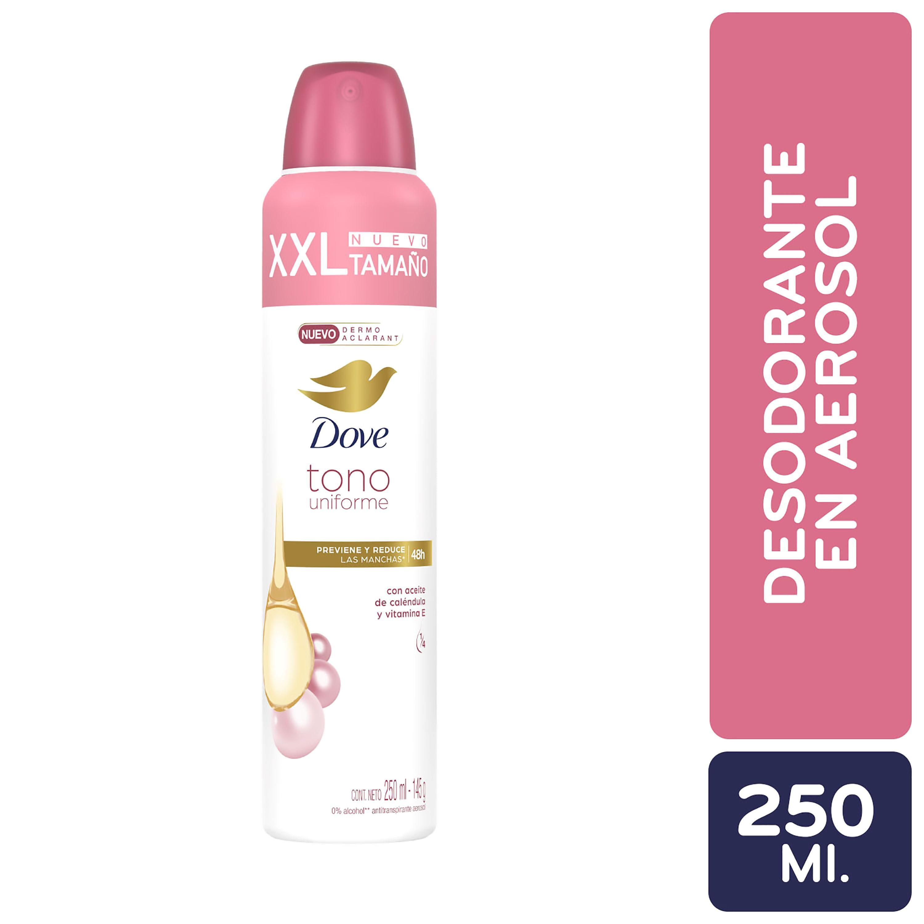 Comprar Desodorante Spray Marca Dove Tono Uniforme Con Aceite De Caléndula  Y Vitamina E - 250ml
