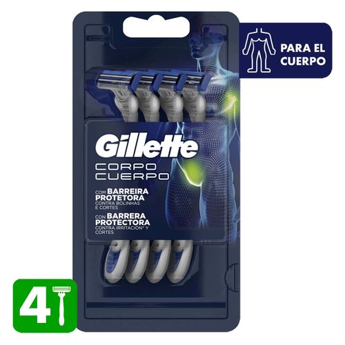 Máquinas De Afeitar Gillette Desechables Para El Cuerpo - 4Uds