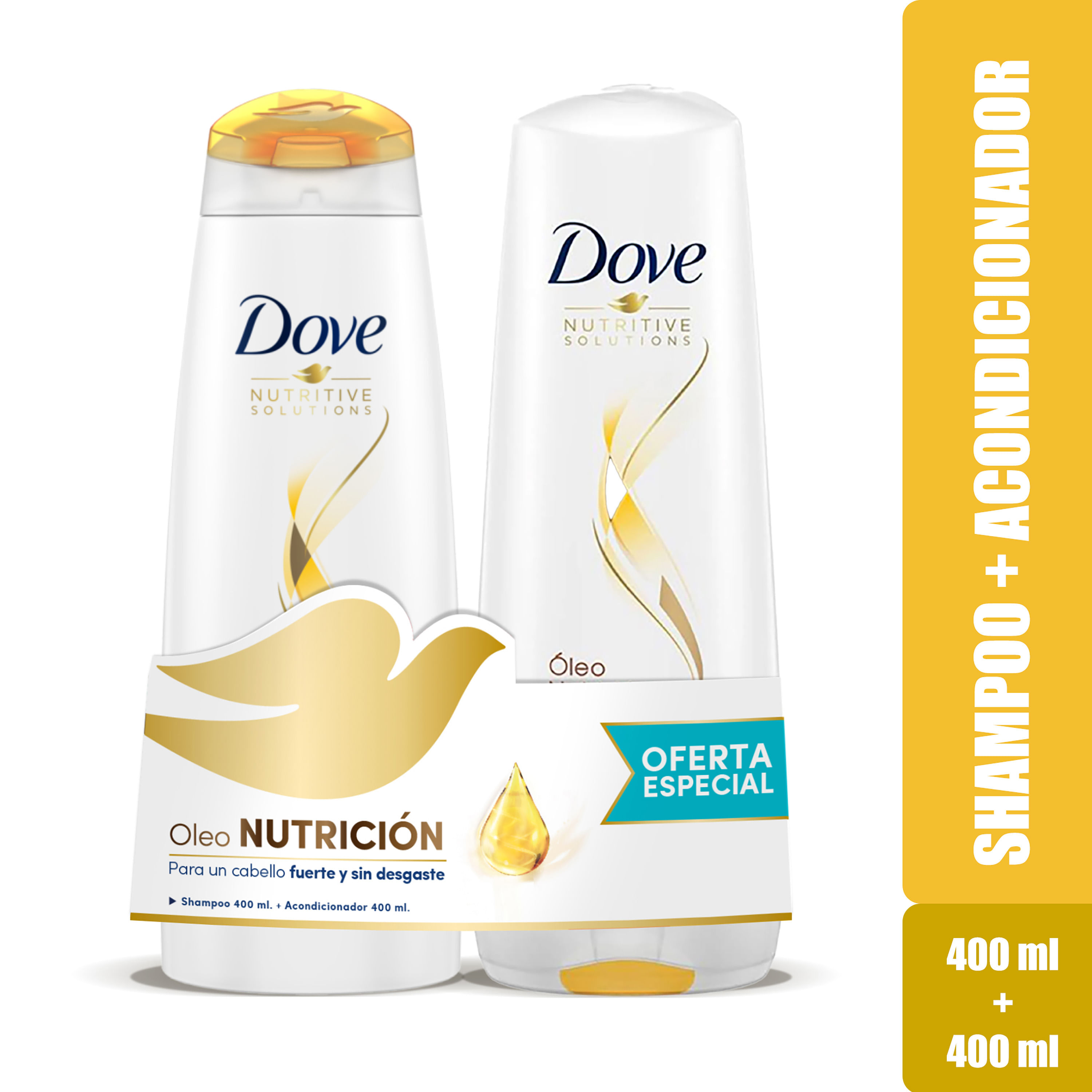 WebApp - Acondicionador + Botella Reutilizable Dove x 1 un