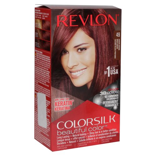 Tinte Revlon Colorsilk Castaño Rojizo Profundo 49