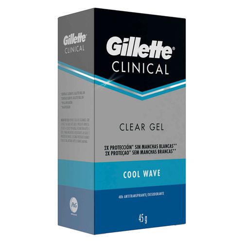 Desodorante Gillete gel clinical cool wave -45 g