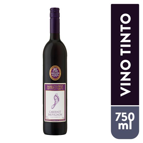 Vino Tinto Barefoot Cabernet Sauv - 750ml