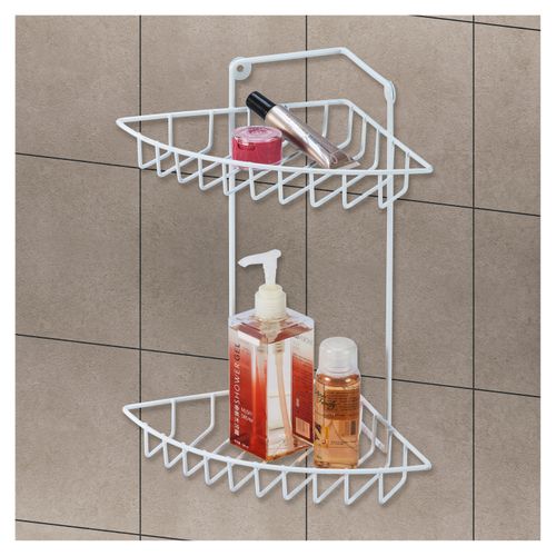 Organizador Haus Para Baño Blanco 2 Estantes