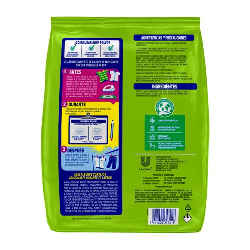 Detergente en polvo Surf fuerza Cítricos -1500g