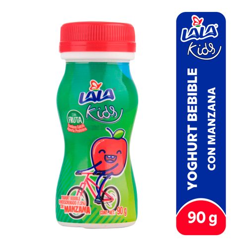 Yogurt Lala Kids Bebible Manzana -90 g