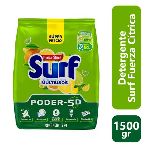 Detergente en polvo Surf fuerza Cítricos -1500g