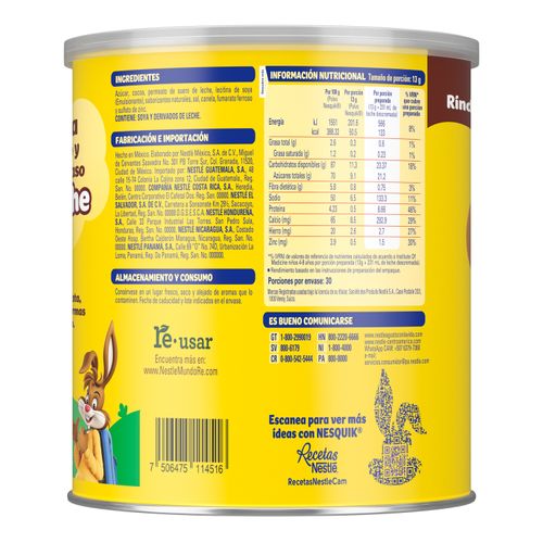 Bebida En Polvo Nesquick Sabor A Chocolate - 400gr