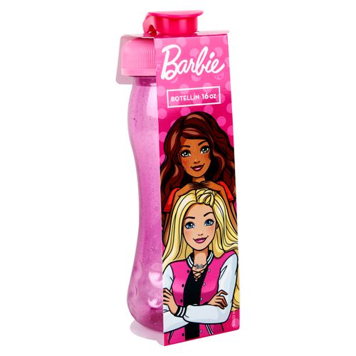 Botella Guateplast barbie color rosado  - 355 ml
