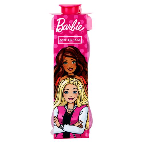 Botella Guateplast barbie color rosado  - 355 ml