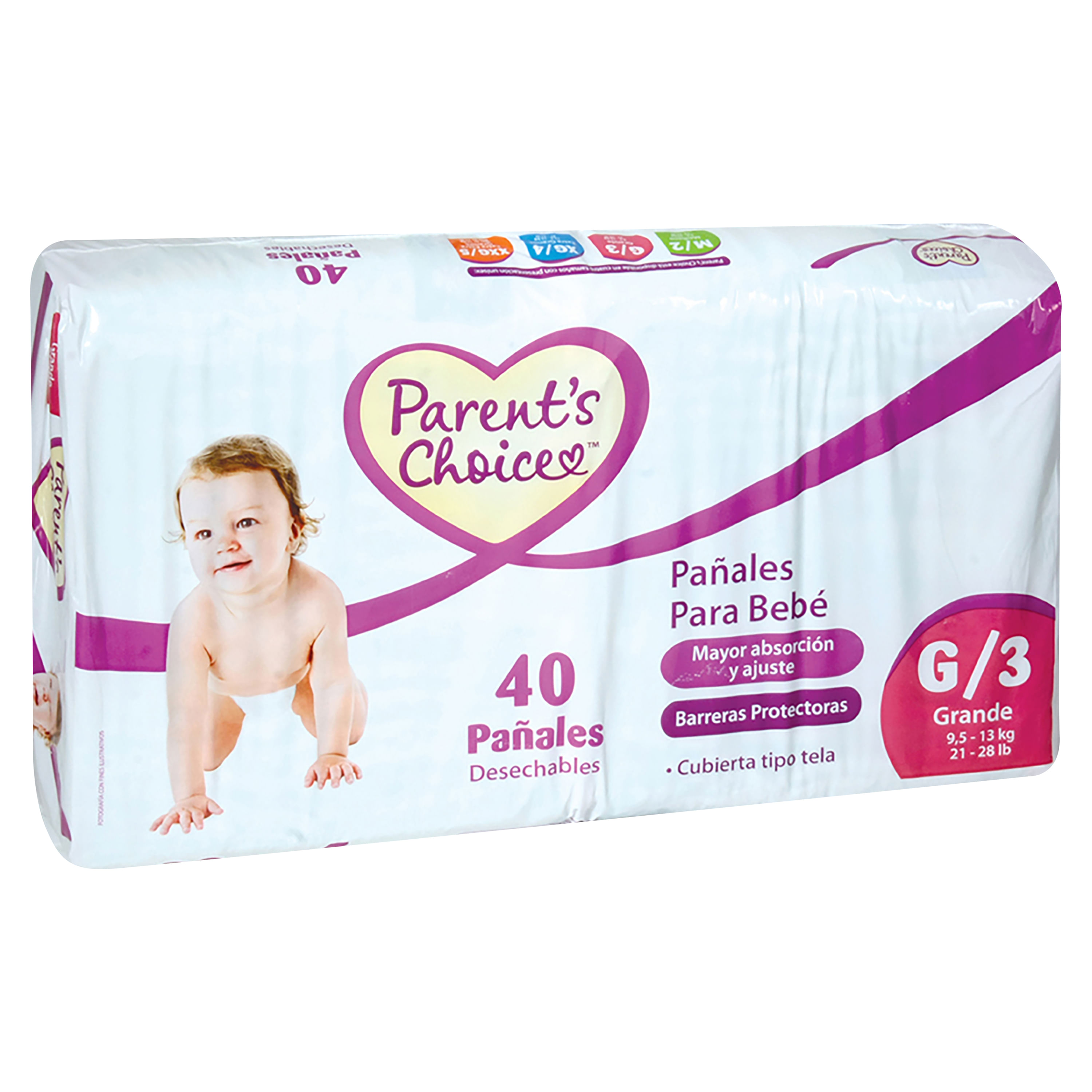 Comprar Pañal Parents Choice Baby Size 3 - 36 Unidades