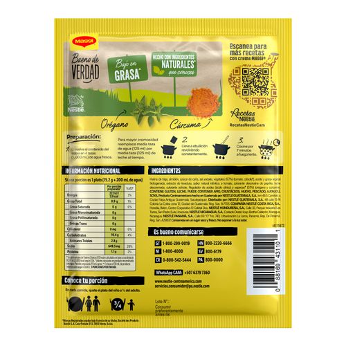 Crema Maggi De Tomate Sobre - 76g