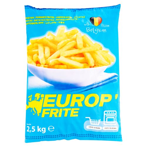 Papas Europa fritas corte recto - 2.5 kg