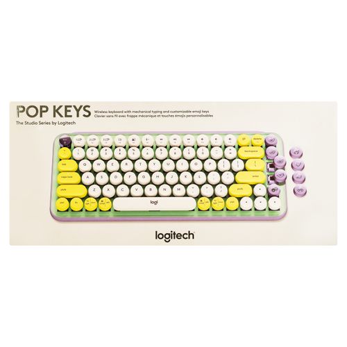 Teclado Logitech Pop Keys Inalambrico Lila