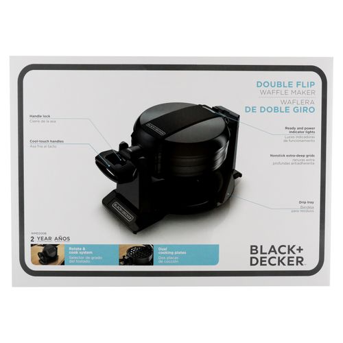 Waflera Black & Decker de doble giro