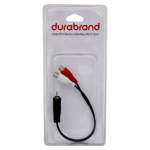 Cable Durabrand macho a hembra 2 RCA INT 091238