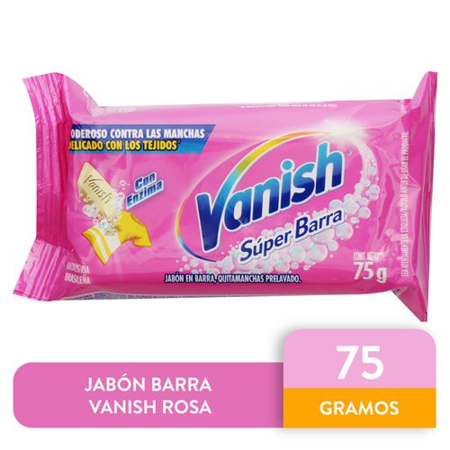 Quitamanchas Pretratado en Jabón Barra para Ropa Blanca Vanish 75 gr