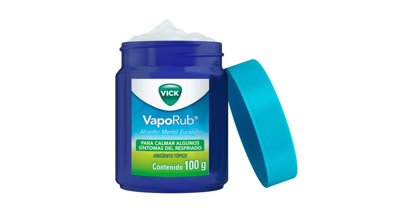 Vicks - Vick VapoRub - Pack Vaporub Ungüento, para Resfriado, con Aroma a  Mentol, Eucalipto y Alcanfor, 100 gr c/u (Pack de 2) : : Salud  y Cuidado Personal