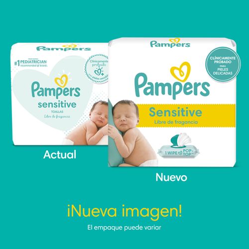 Toallitas Pampers Baby Wipes Sensitive Perfume Free - 504Uds