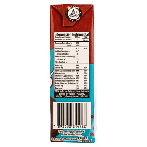 Leche Uht Oh Lala Chocolate 200Ml