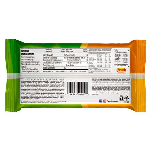 Galletas Tosh miel integral - 270 g