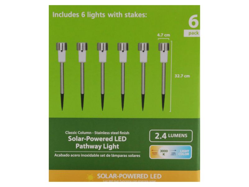 Lampara-Solar-Mainstays-para-jardin-47MM-set-de-6-uds-acero-inoxidable-Modelo-Q89DJ1401-41-2-14465